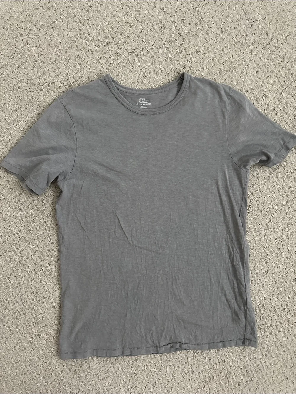 J. Crew Men's Crewneck Short Sleeve T-Shirt in Gray